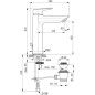Ideal Standard Tesi - Robinet de lavabo Grande, avec système d´évacuation, chrome A6563AA