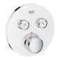 Grohe Grohtherm SmartControl - Mitigeur thermostatique encastré de baignoire à 2 sorties, blanc lunaire 29151LS0