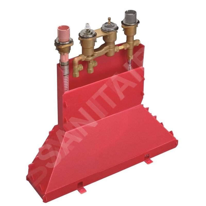 Axor Systèmes de bords de baignoire - Corps d’encastrement pour mélangeur thermostatique quatre trous à monter sur bord de Axor Systèmes de bords de baignoire - Corps d’encastrement pour mélangeur thermostatique quatre trous à monter sur bord de