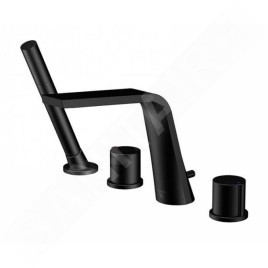 Steinberg 260 - Mitigeur sur le bord de baignoire, installation 4 trous, noir mat 260 2400 S