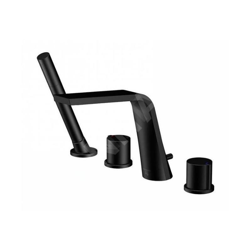 Steinberg 260 - Mitigeur sur le bord de baignoire, installation 4 trous, noir mat 260 2400 S