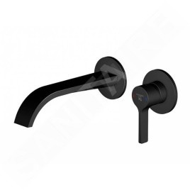 Steinberg 280 - Mitigeur de lavabo encastré, installation 2 trous, noir mat 280 1814 3 S