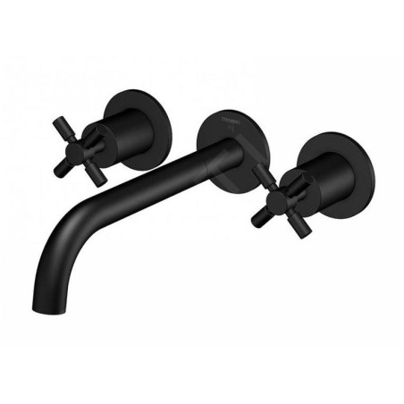 Steinberg 250 - Mitigeur de lavabo encastré, installation 3 trous, avec corps, noir mat 250 1916 S