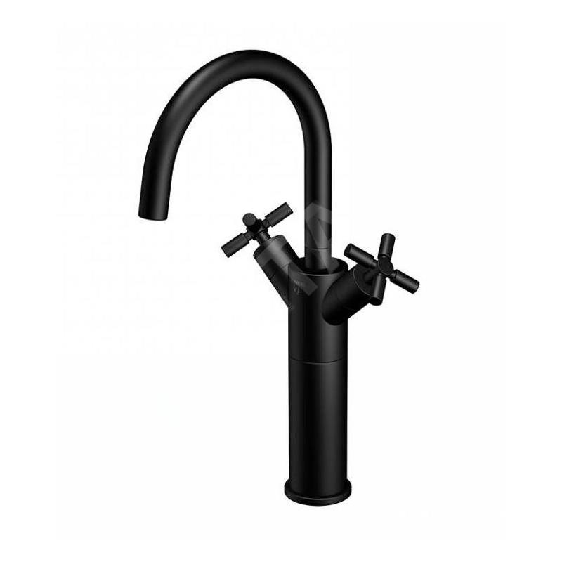 Steinberg 250 - Mitigeur de lavabo avec vidage, noir mat 250 1550 S