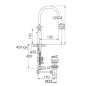 Steinberg 250 - Mitigeur de lavabo avec vidage, noir mat 250 1550 S