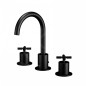Steinberg 250 - Mitigeur de lavabo avec vidage, installation 3 trous, noir mat 250 2000 S