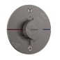 Hansgrohe ShowerSelect Comfort - Mitigeur thermostatique encastré, 2 sorties, chrome noir brossé 15554340 Hansgrohe ShowerSelect Comfort - Mitigeur thermostatique encastré, 2 sorties, chrome noir brossé 15554340