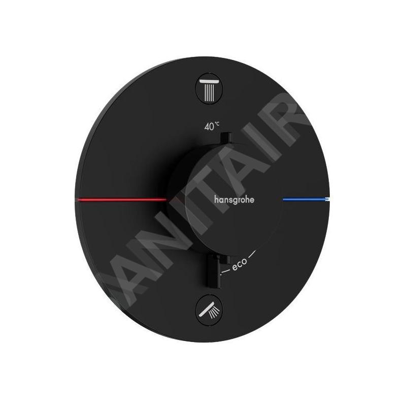 Hansgrohe ShowerSelect Comfort - Mitigeur thermostatique encastré, 2 sorties, noir mat 15554670 Hansgrohe ShowerSelect Comfort - Mitigeur thermostatique encastré, 2 sorties, noir mat 15554670