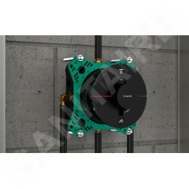 Hansgrohe ShowerSelect Comfort - Mitigeur thermostatique encastré, 2 sorties, noir mat 15554670