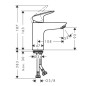 Hansgrohe Logis - Mitigeur de lavabo, CoolStart, EcoSmart, noir mat 71103670