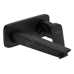 Hansgrohe Logis - Mitigeur de lavabo encastré, avec vidage, EcoSmart, noir mat 71220670