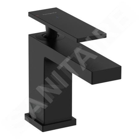 Hansgrohe Tecturis E - Mitigeur de lavabo avec vidage, CoolStart, EcoSmart, noir mat 73002670