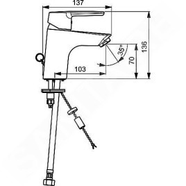 Hansa Polo - Mitigeur de lavabo, chrome 51412293