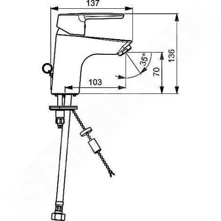 Hansa Polo - Mitigeur de lavabo, chrome 51412293