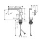 Hansgrohe Tecturis E - Mitigeur de lavabo, CoolStart, EcoSmart, noir mat 73021670