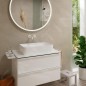 Hansgrohe Tecturis S - Mitigeur de lavabo encastré, avec vidage, installation à 2 trous, EcoSmart, blanc mat 73351700