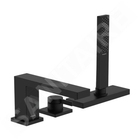 Hansgrohe Tecturis E - Mitigeur sur bord de baignoire, installation 3 trous, sBox, noir mat 73443670