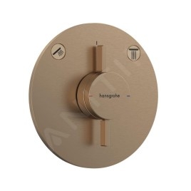 Hansgrohe DuoTurn S - Mitigeur encastré, 2 sorties, bronze brossé 75418140