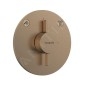 Hansgrohe DuoTurn S - Mitigeur encastré, 2 sorties, bronze brossé 75418140