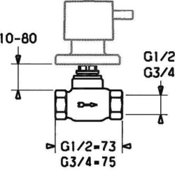 Hansa Corps d’encastrement - Corps d’encastrement pour inverseur multiple DN20 02260100