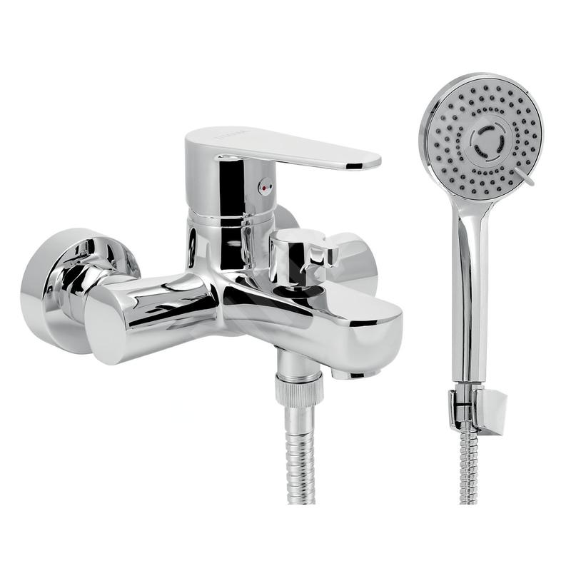 Novaservis Titania Fresh - Mitigeur salle de bains avec accessoires, espacement 100 mm, chromé 96025,0E