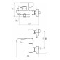 Novaservis Titania Fresh - Mitigeur salle de bains avec accessoires, espacement 100 mm, chromé 96025,0E