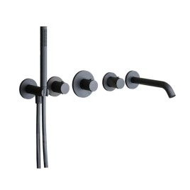 Paffoni Modular Box - Mitigeur thermostatique encastré, pour 2 sorties, noir mat MDE001NO