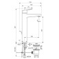Ideal Standard CeraPlan - Mitigeur de lavabo avec vidage, noir BD238XG