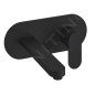 Ravak Chrome - Mitigeur encastré de lavabo avec corps d'encastrement, noir mat X070430