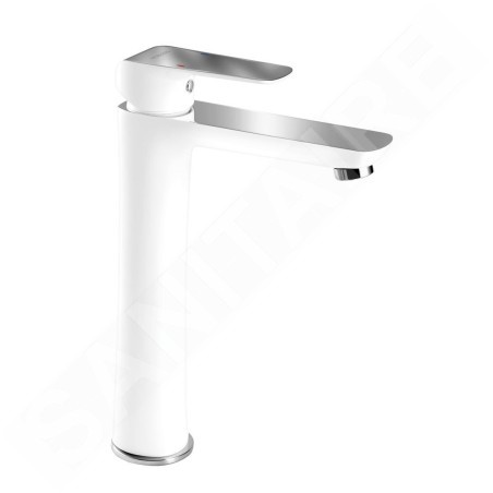 Novaservis Nobless Tina - Mitigeur de lavabo, blanc/chrome 38501/1,1