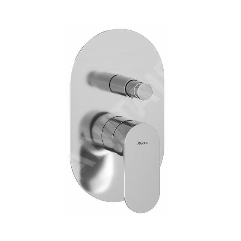 Ravak Eleganta - Mitigeur encastré 2 sorties, avec corps d’encastrement, chrome X070218