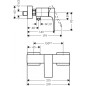 Hansgrohe Metropol - Mitigeur de douche, chrome 32560000