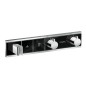 Hansgrohe RainSelect - Mitigeur thermostatique de douche encastré pour 2 sorties, noir/ chrome 15355600 Hansgrohe RainSelect - Mitigeur thermostatique de douche encastré pour 2 sorties, noir/ chrome 15355600