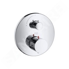 Axor Starck - Thermostat encastré avec robinet, chrome 10700000