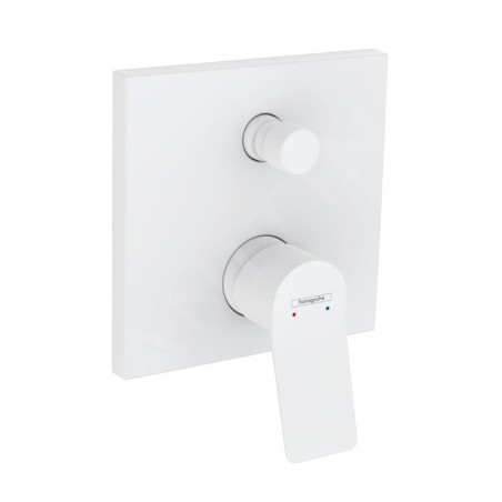 Hansgrohe Vivenis - Mitigeur de baignoire encastré, 2 sorties, blanc mat 75415700