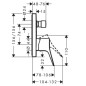 Hansgrohe Vivenis - Mitigeur de baignoire encastré, 2 sorties, blanc mat 75415700