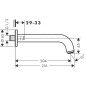 Hansgrohe Vernis Blend - Bec déverseur, chrome 71420000