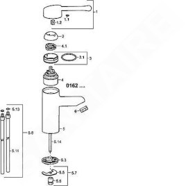 Hansa Medipro - Mitigeur de lavabo, chrome 01622196