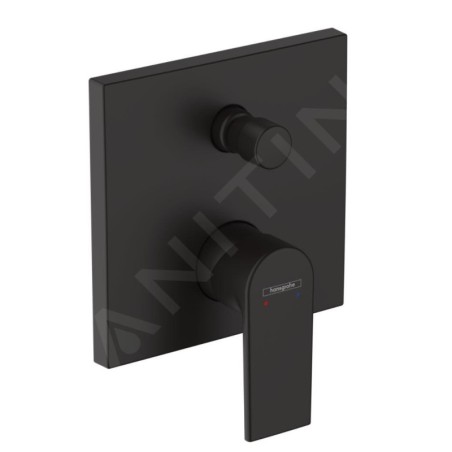 Hansgrohe Vernis Shape - Mitigeur de baignoire encastré, noir mat 71469670
