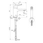 Ideal Standard CeraPlan - Mitigeur de lavabo avec douchette de bidet, chrome BD231AA
