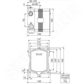 Steinberg Corps d’encastrement - Corps d’encastrement pour mitigeurs thermostatiques encastrés avec Pushtronic 039 4100