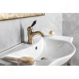 Sapho Kirké Black - Mitigeur de lavabo avec vidage, bronze KI02NB