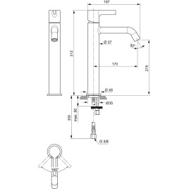Ideal Standard Joy - Mitigeur de lavabo, Brushed Gold BC782A2