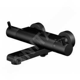 Steinberg 100 - Mitigeur thermostatique de baignoire, noir mat 100 3170 S
