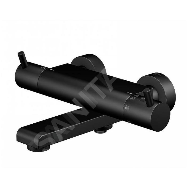 Steinberg 100 - Mitigeur thermostatique de baignoire, noir mat 100 3170 S