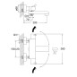 Steinberg 100 - Mitigeur thermostatique de baignoire, noir mat 100 3170 S