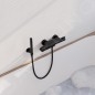Steinberg 100 - Mitigeur thermostatique de baignoire, noir mat 100 3170 S