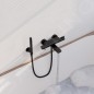 Steinberg 100 - Mitigeur thermostatique de baignoire, noir mat 100 3170 S