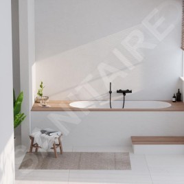 Steinberg 100 - Mitigeur thermostatique de baignoire, noir mat 100 3170 S