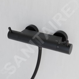 Steinberg 100 - Mitigeur thermostatique de douche, noir mat 100 3200 S
